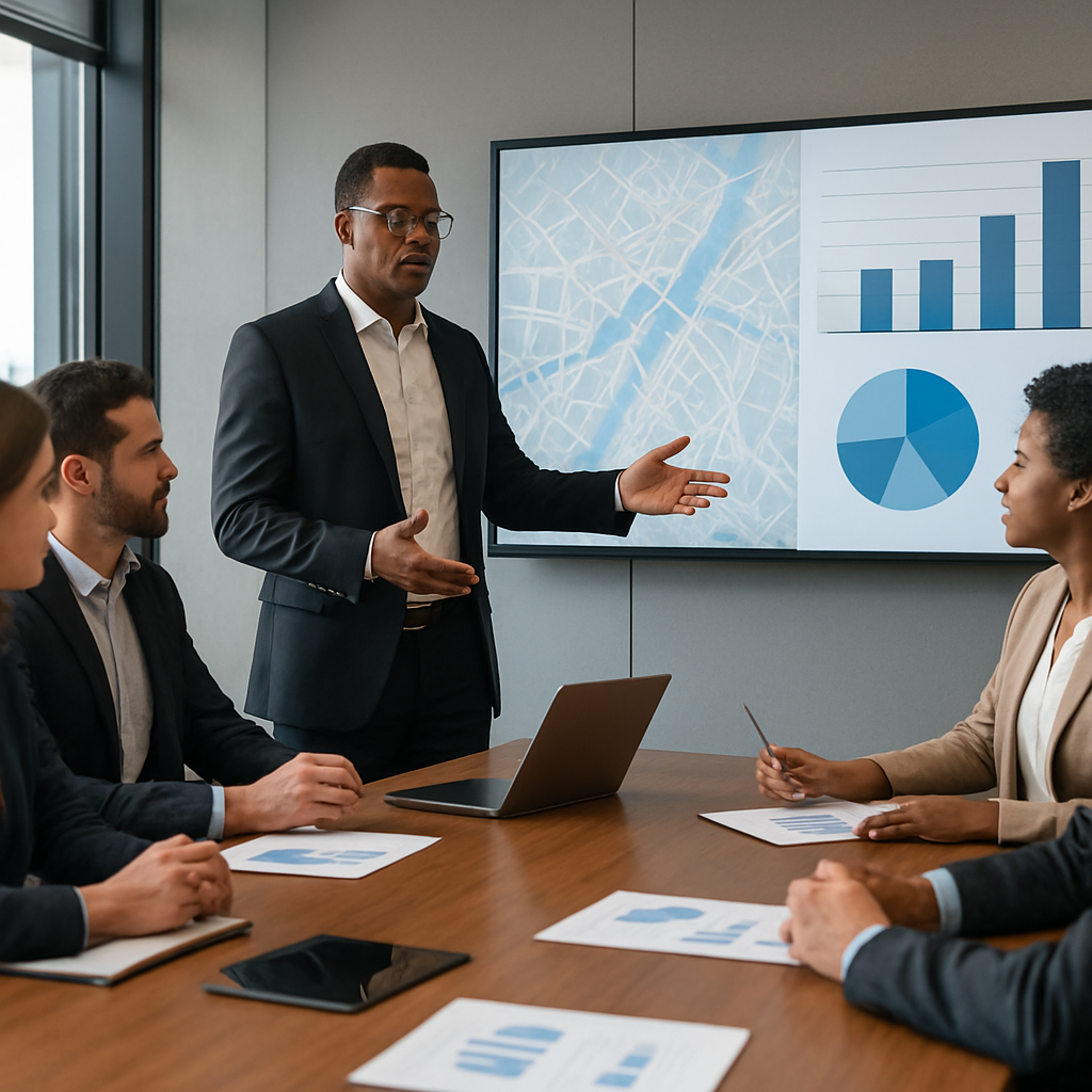 Đội ngũ marketing thảo luận chiến lược bán lẻ Việt Nam mở rộng
