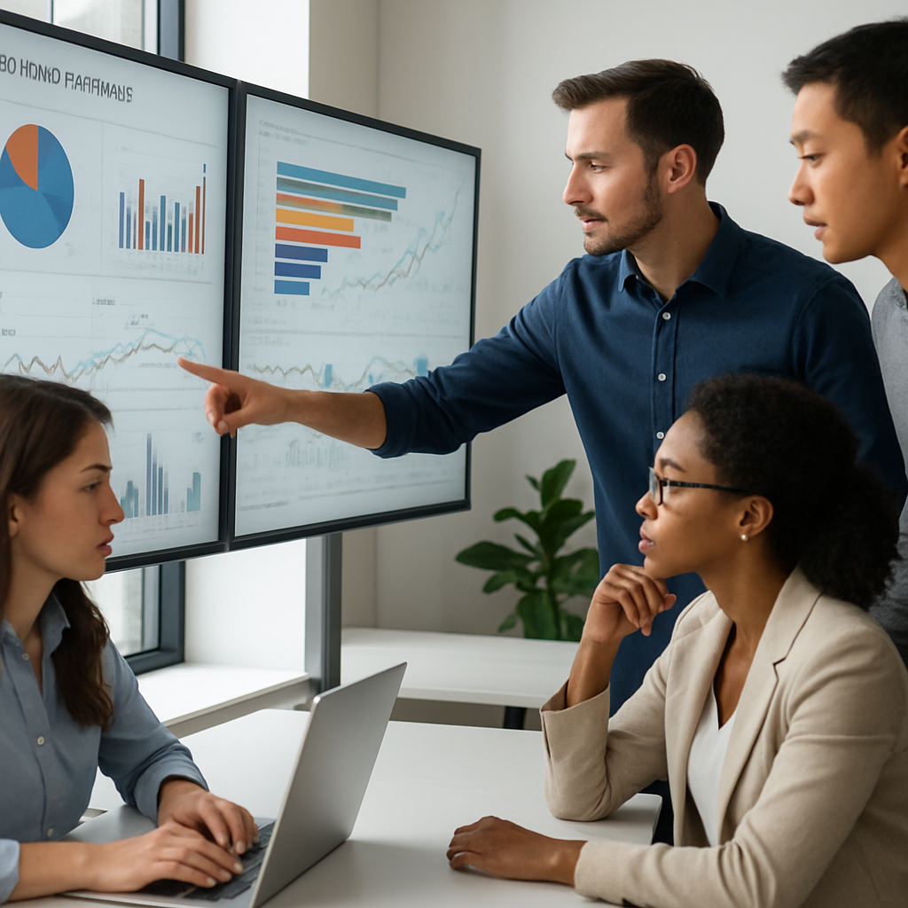 Đội ngũ marketing phân tích insight khách hàng qua dữ liệu hành vi